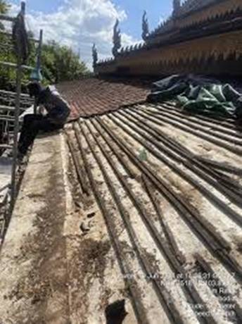 The 100-year-old Buddhist Vihara in Wat Damnak, a national heritage site,  is undergoing restoration - Khmer Times