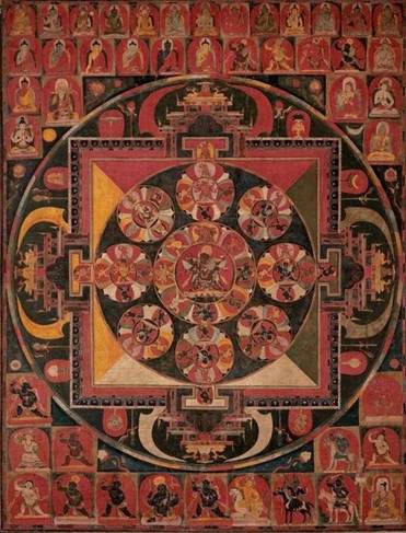 A Tibetan Buddhist mandala